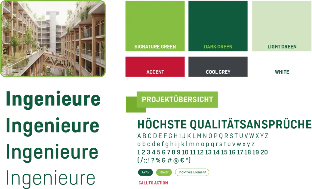 Wolf + Brands Schlueter Thomsen Ingenieurbüro Corporate Design Farben Schriften